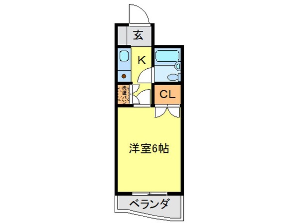 朝日プラザ中央通の物件間取画像